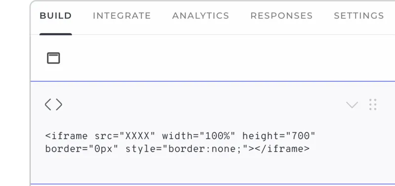 Heyflow screenshot - custom HTML code