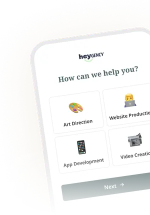Heyflow mobile screenshot - help question