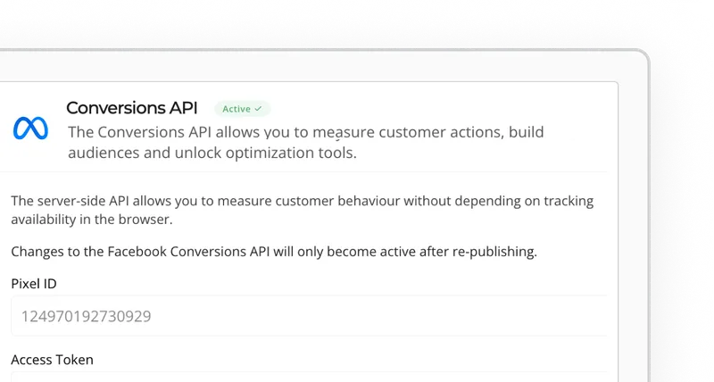 Heyflow screenshot - Meta Conversions API integration